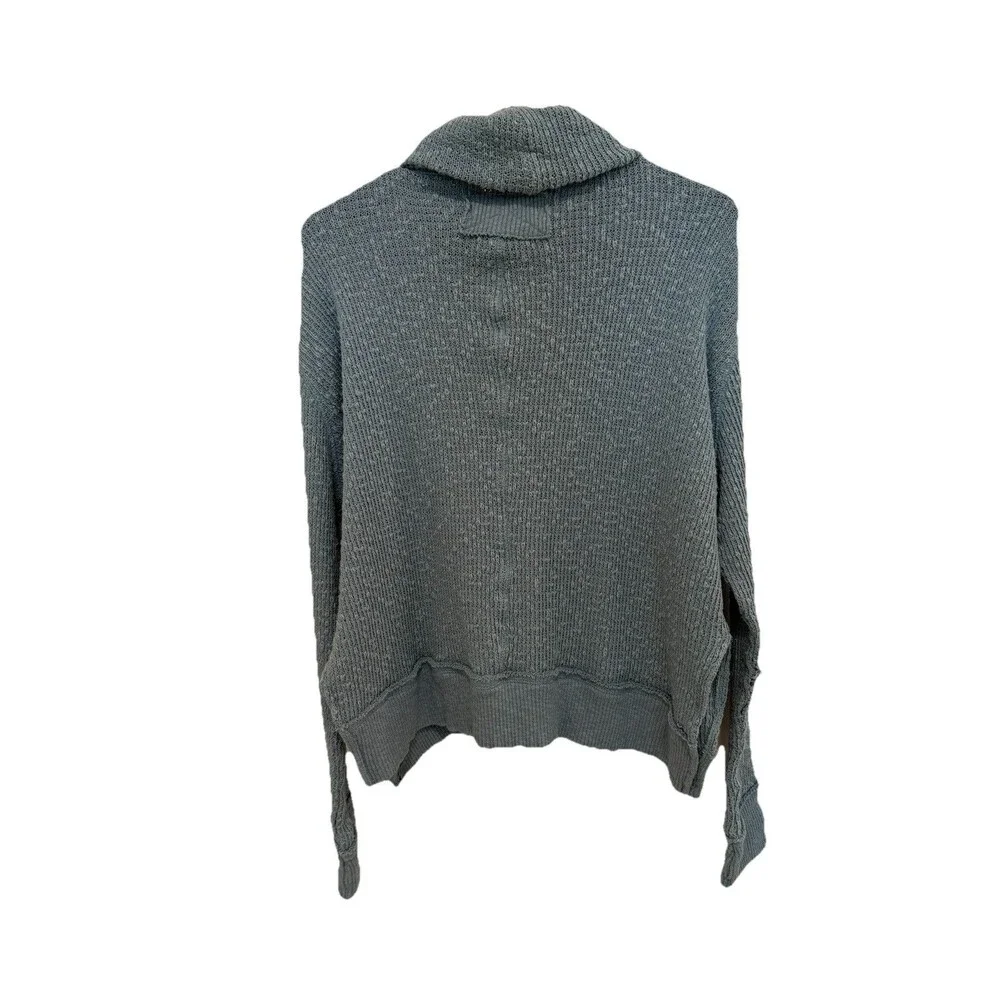 We The Free Women’s Small Turquoise Turtleneck Sweater Lightweight Boho Cottage